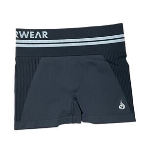 Ryderwear Black Biker Shorts Medium High Waist Seamless Workout Athletic